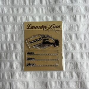 Laundry Line Coastal Celebrate RSVP Invitation Clear Cling Stamp
